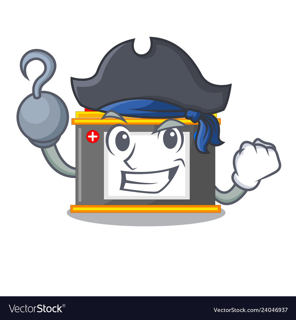 Pirate accomulator in the a character shape Vector Image Pirate accomulator in the a character shape
