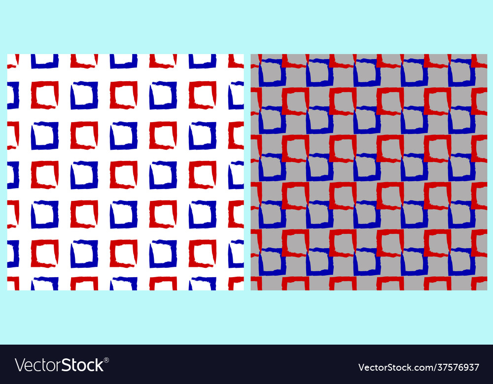 Set seamless pattern vector image Set seamless pattern