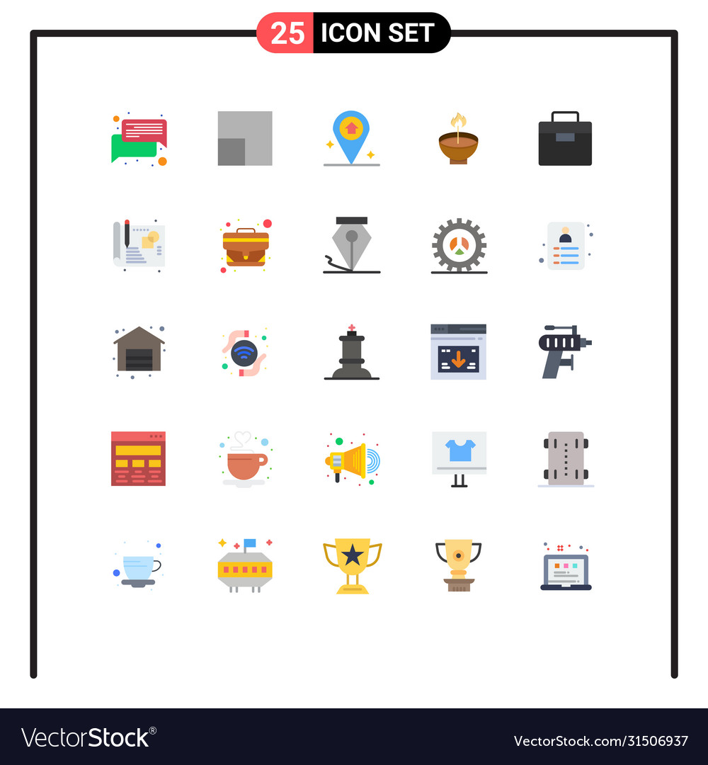 Stock icon pack 25 line signs and symbols