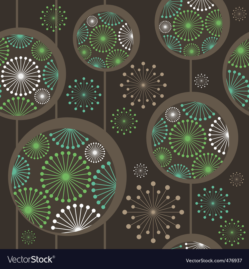 Stylized Dandelion Pattern
