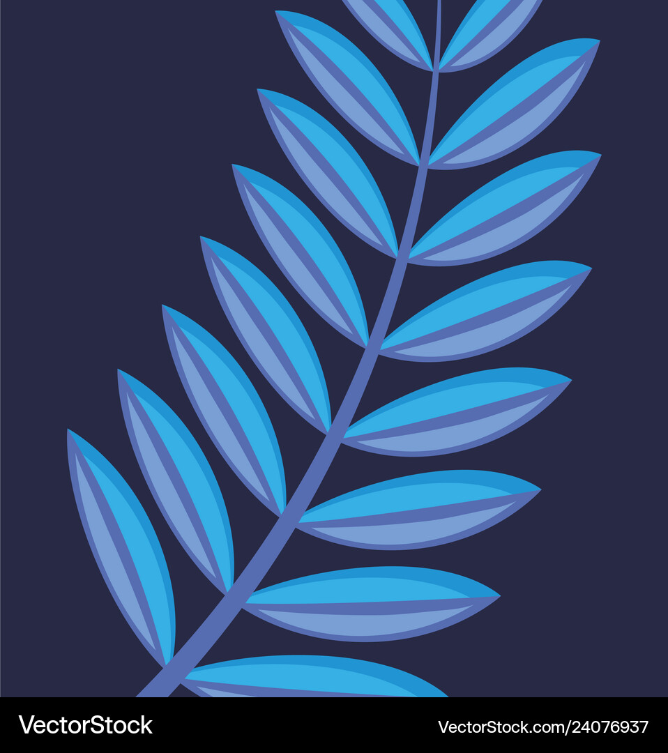 Tropical leaf icon Royalty Free Vector Image - VectorStock