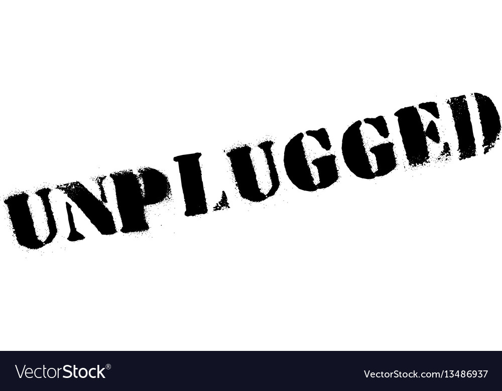 Unplugged rubber stamp