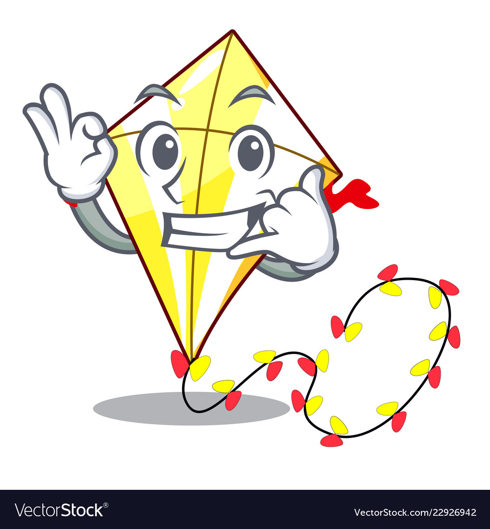 Call me kite with on clouds shape character