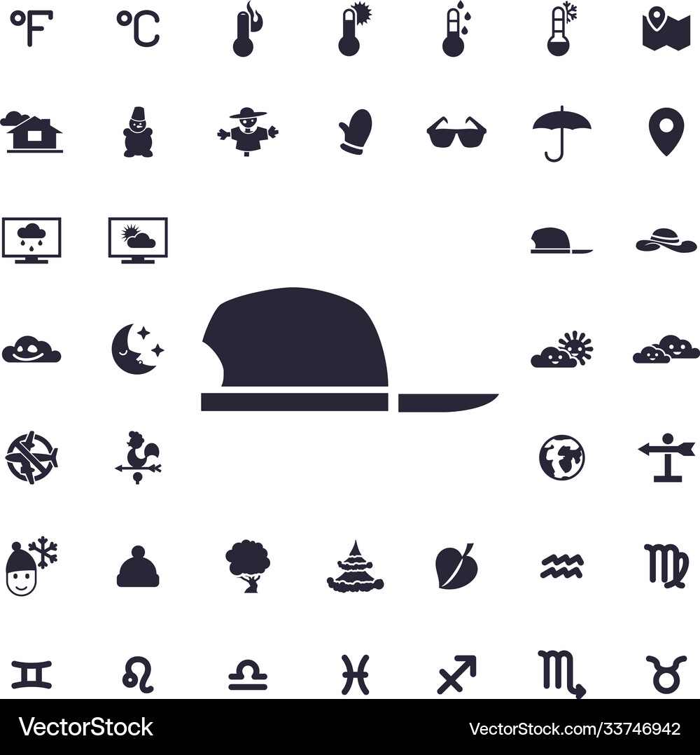 Cap icon Royalty Free Vector Image - VectorStock