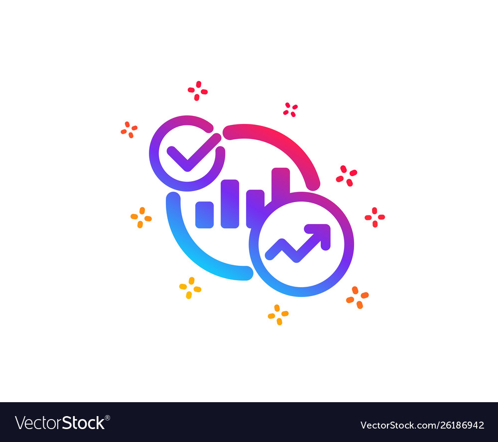 Charts statistics icon report graph sign