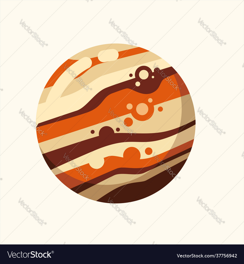 Colorful planet solar system Royalty Free Vector Image