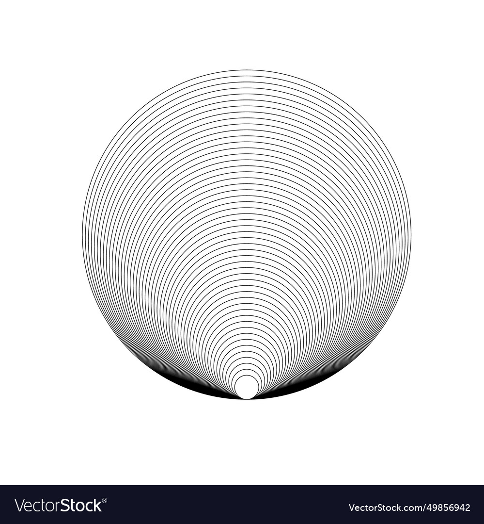 Concentric circle elements element for graphic Vector Image Concentric circle elements element for graphic