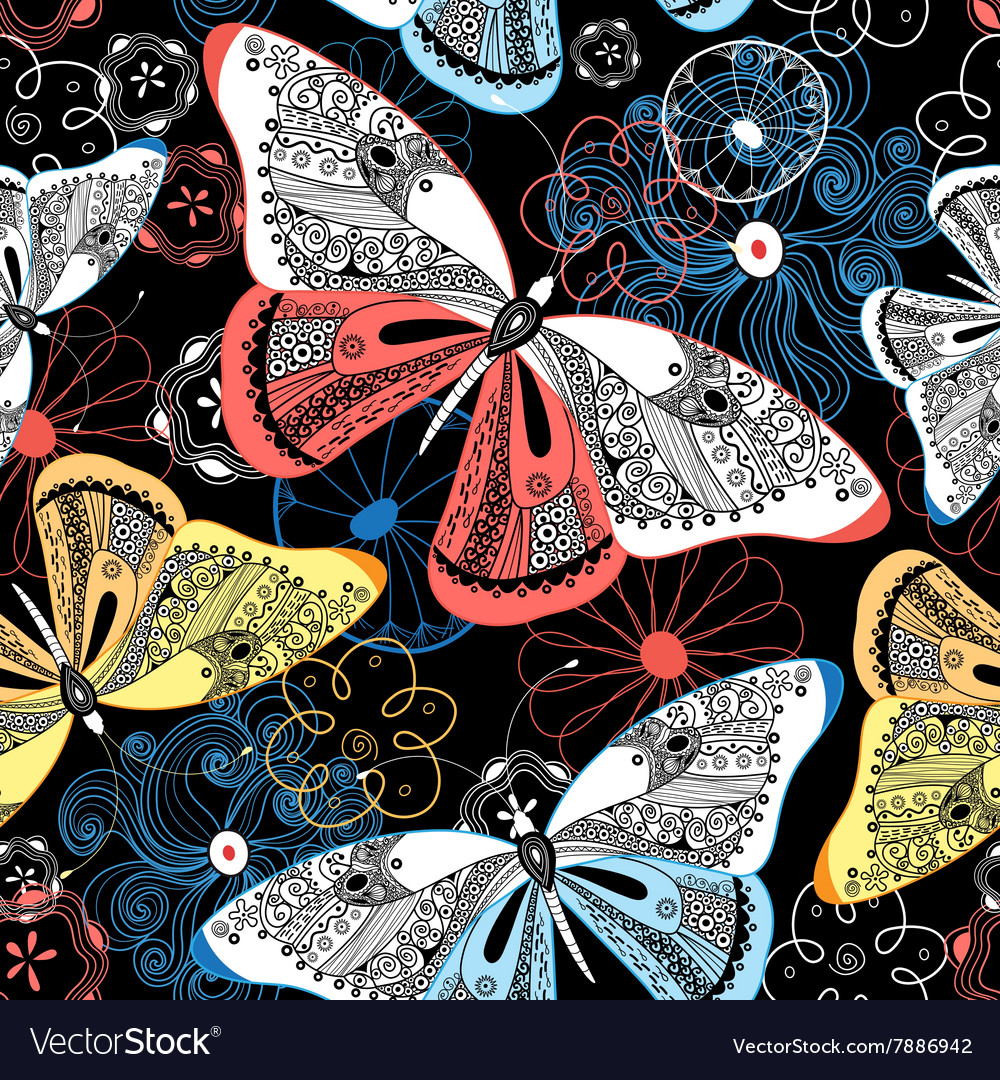Dark Butterfly Pattern