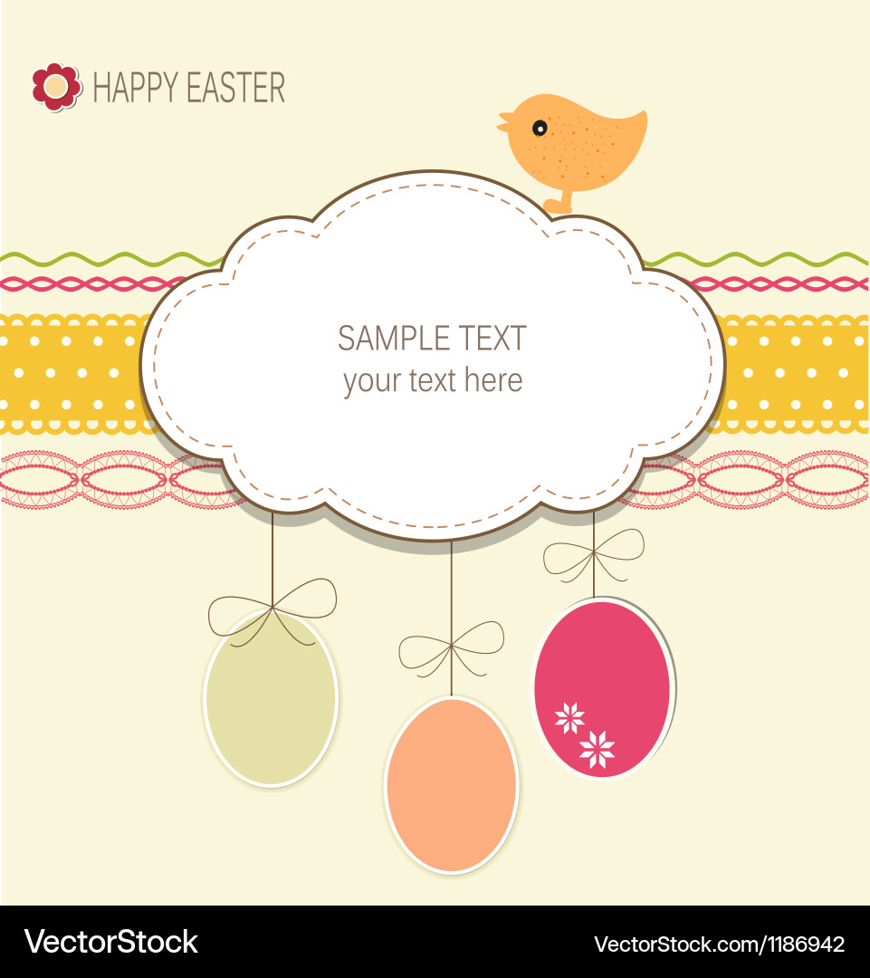 Easter card Royalty Free Vector Image - VectorStock
