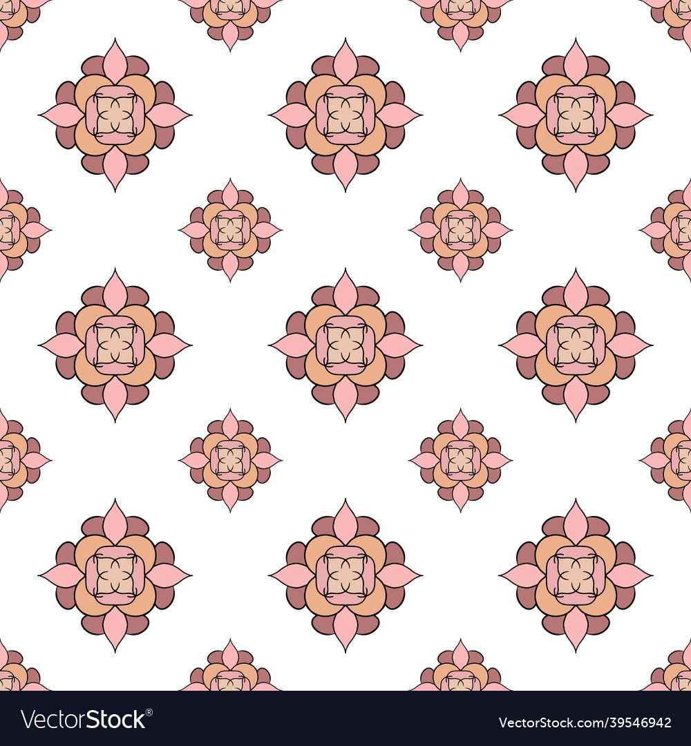 Fabric repeat pattern- seamless flat colorful