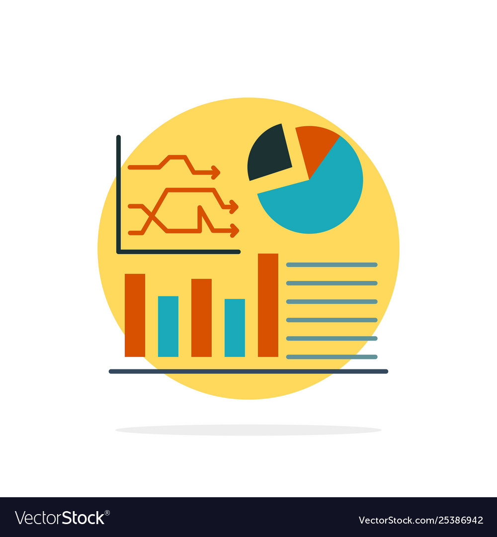 Graph success flowchart business abstract circle Vector Image Graph success flowchart business abstract circle