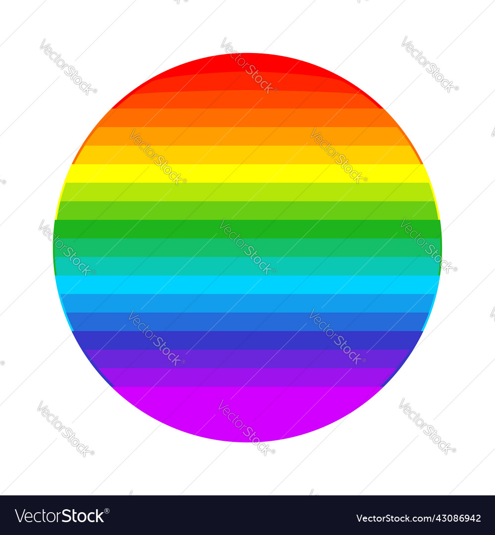 Rainbow graphic element shape vector image Rainbow graphic element shape