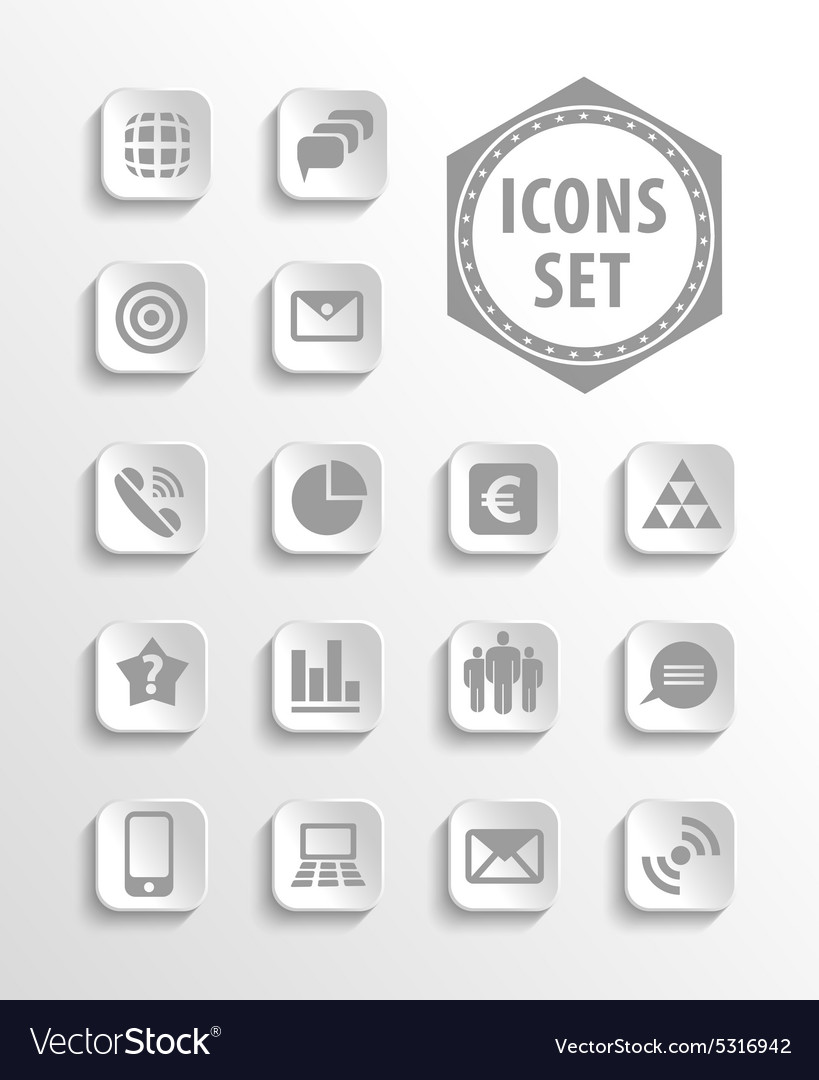 Set of web icons