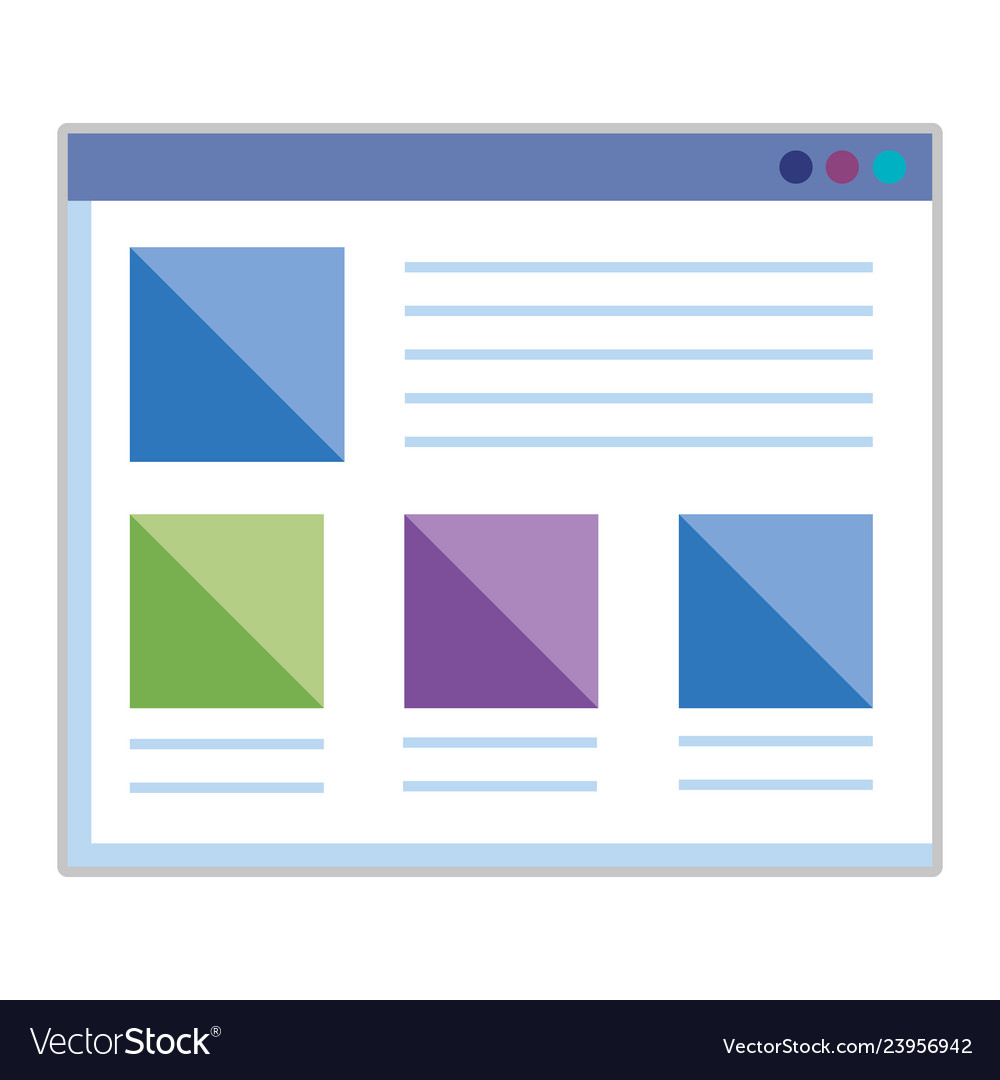 Template webpage with security setup vector image Template webpage with security setup