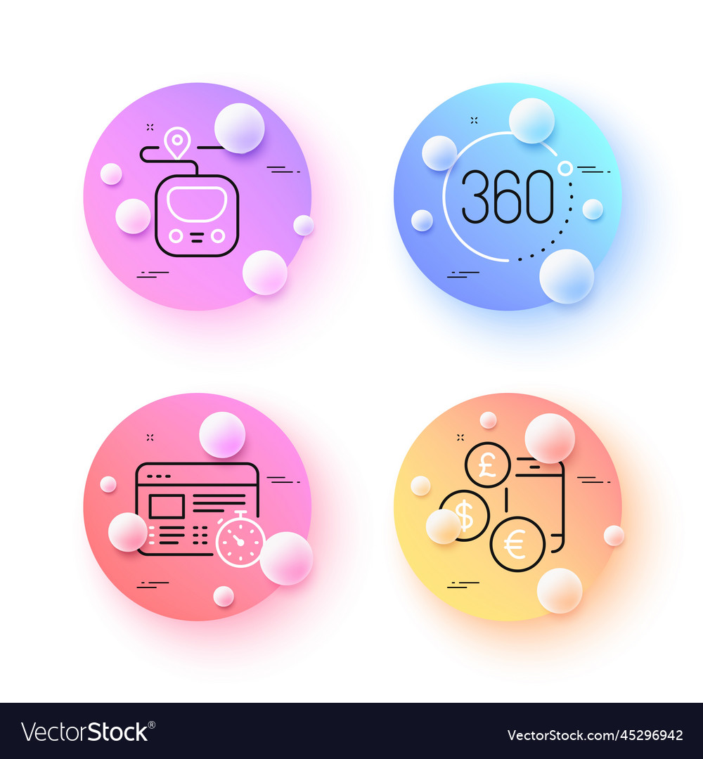Web timer currency rate and 360 degrees minimal