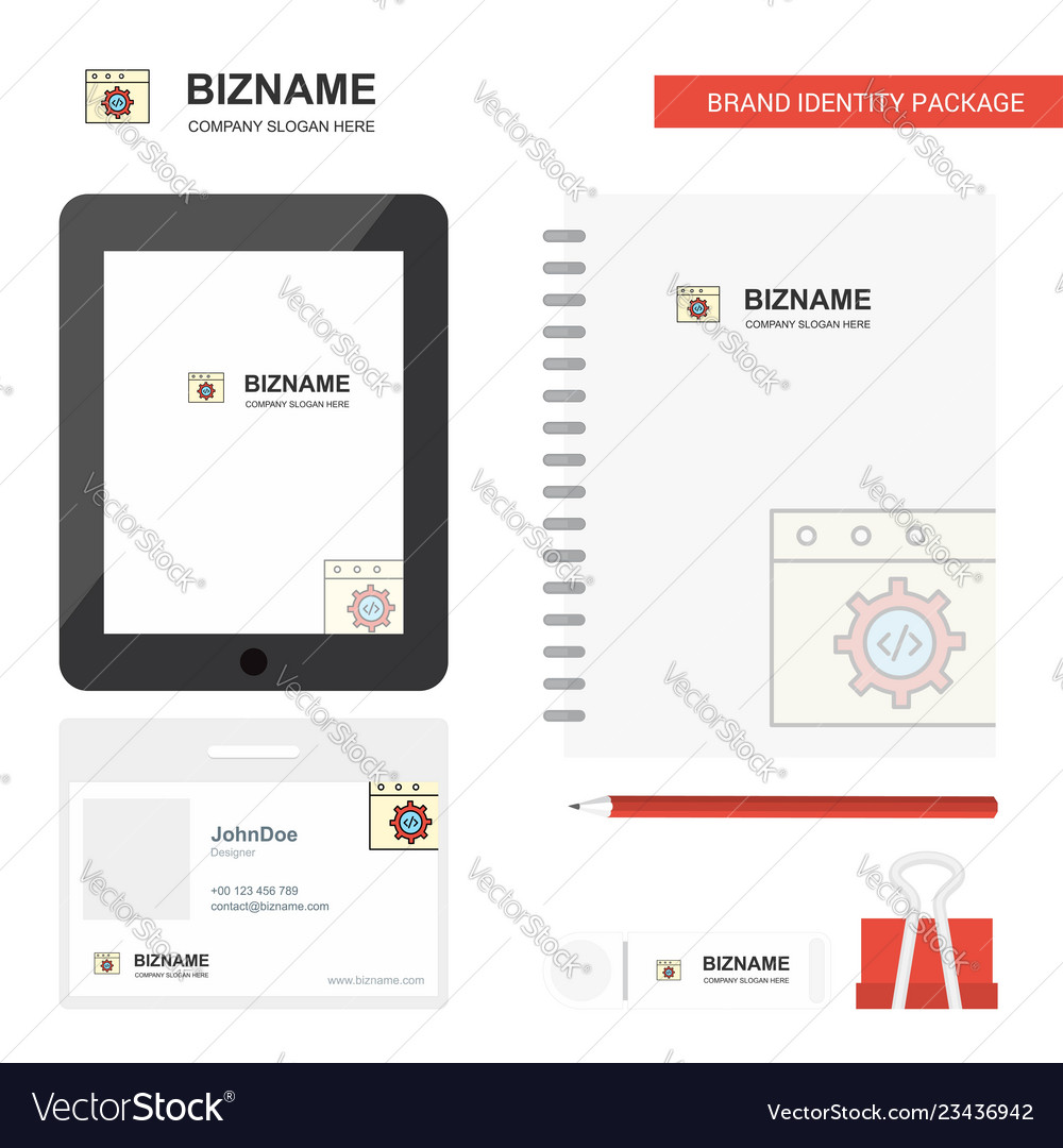 Website programming business logo tab app diary vector image Website programming business logo tab app diary
