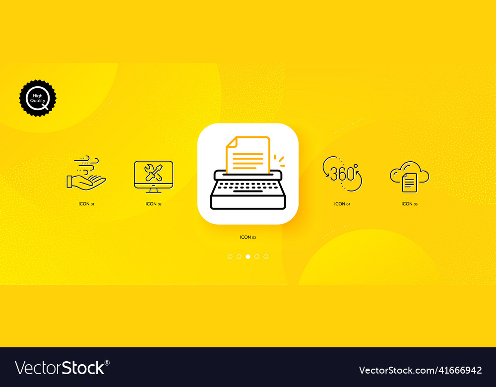 Wind energy file storage and typewriter minimal vector image Wind energy file storage and typewriter minimal