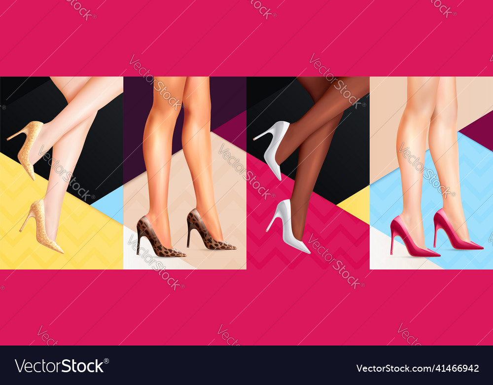 Frauen Beine Schuhe Banner