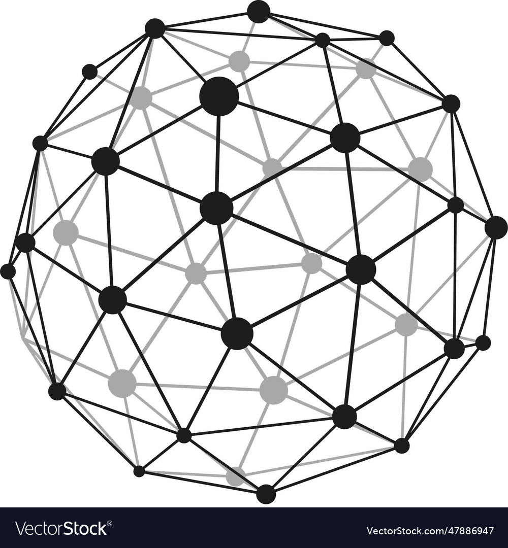 A close up of sphere with many dots