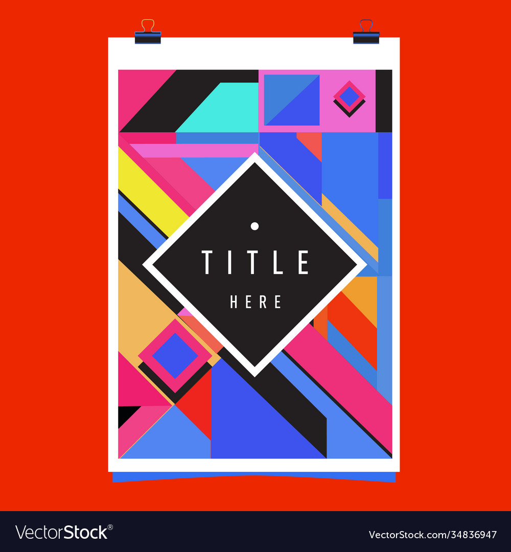 Abstract colorful geometric pattern background