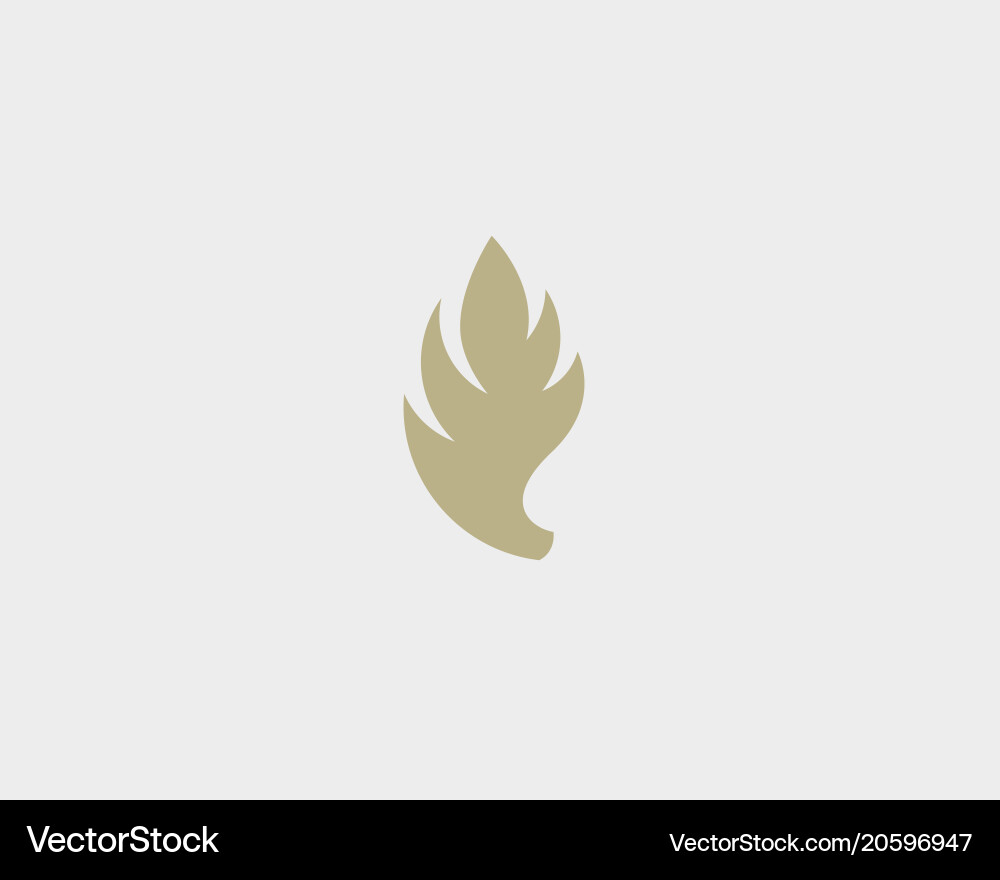 Abstract leaf logo design Royalty Free Vector Image