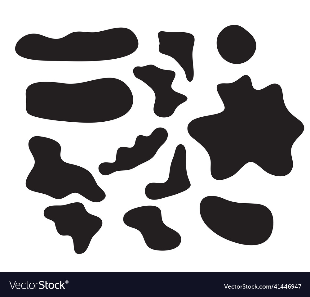 Abstract shape object on white background vector image Abstract shape object on white background