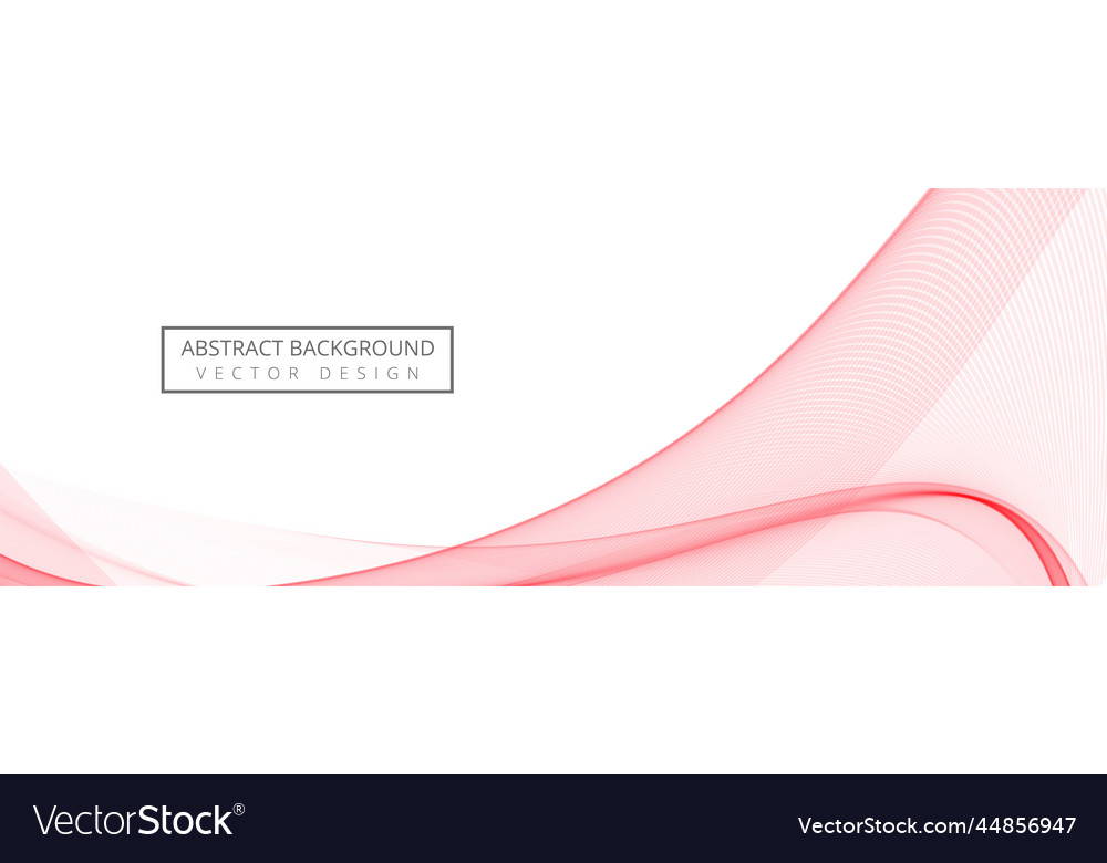 Abstract stylish business wave banner background Vector Image