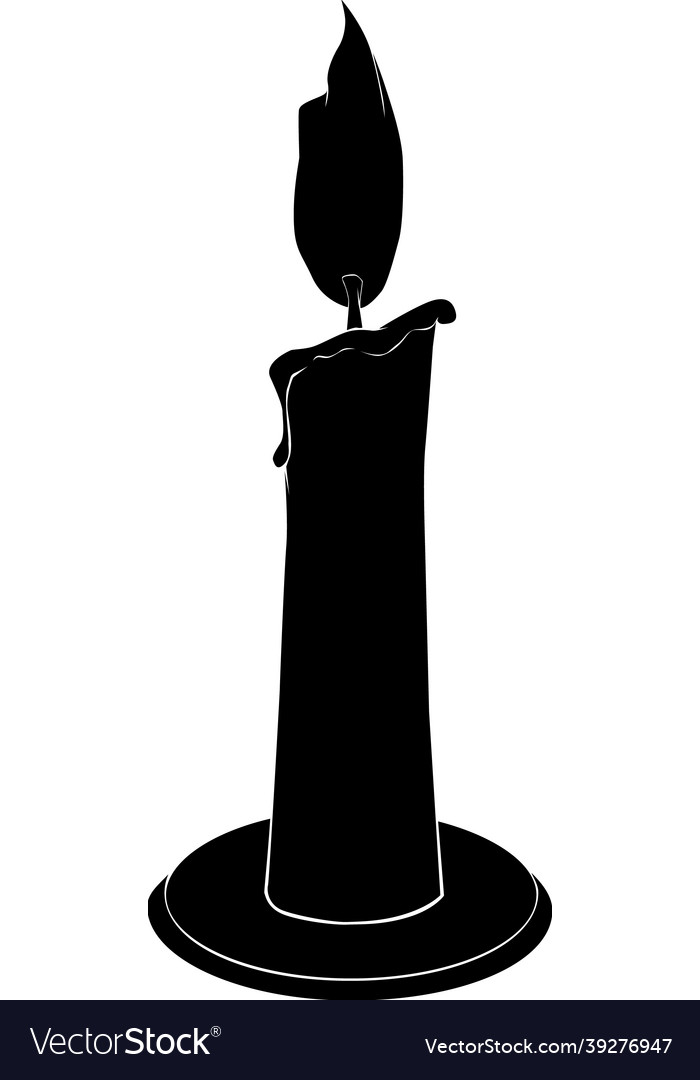 Candle silhouette