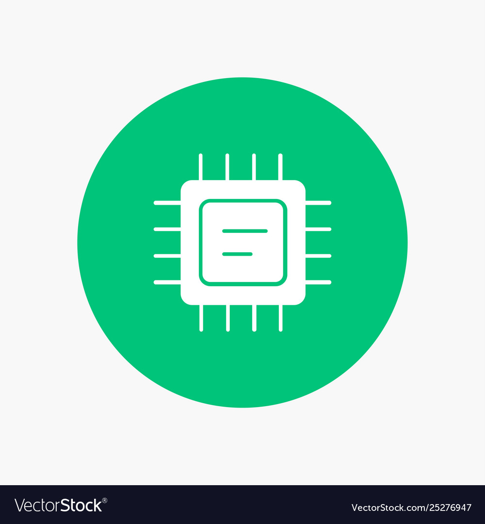 Cpu microchip processor vector image Cpu microchip processor