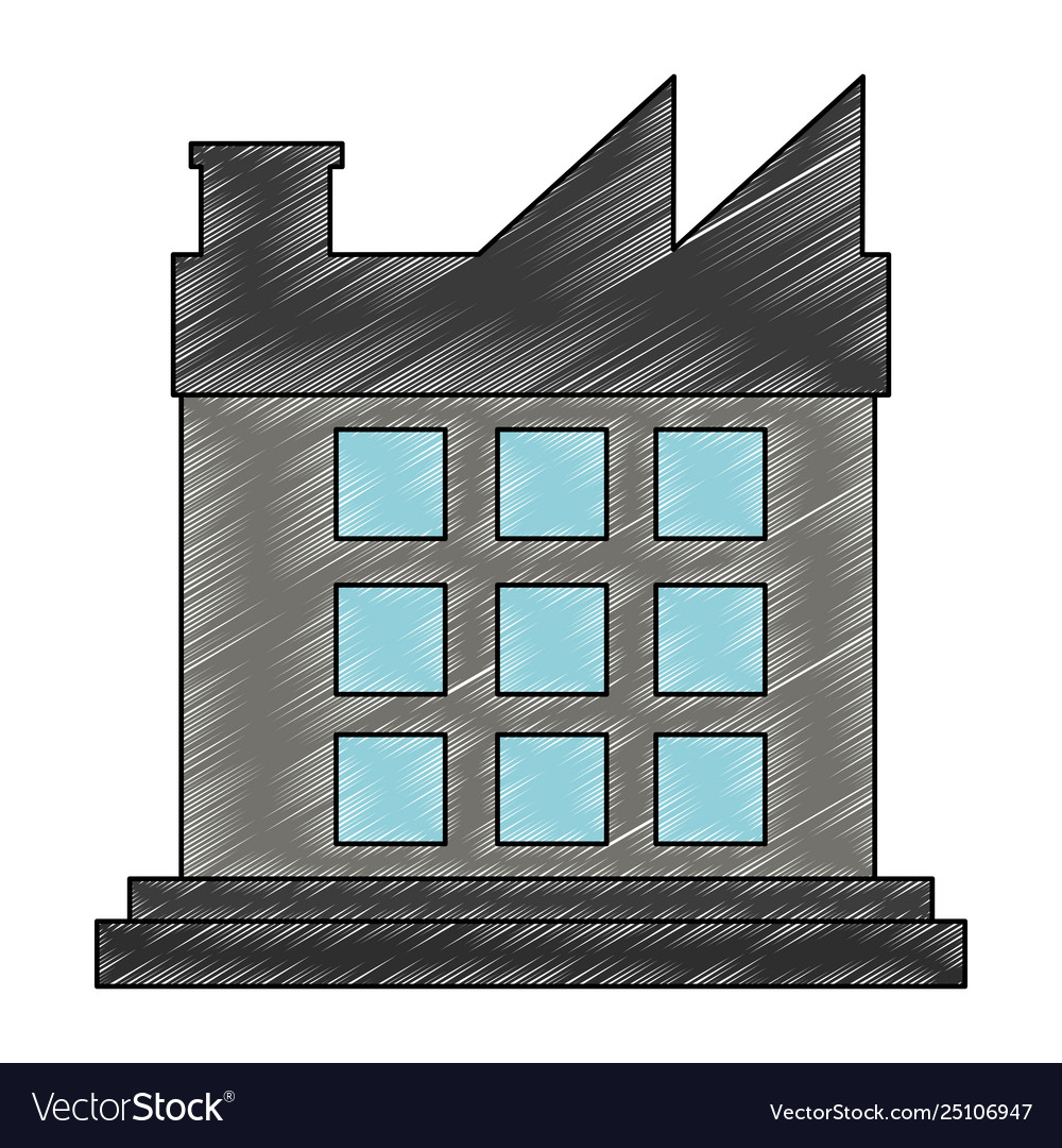 Factory building symbol scribble