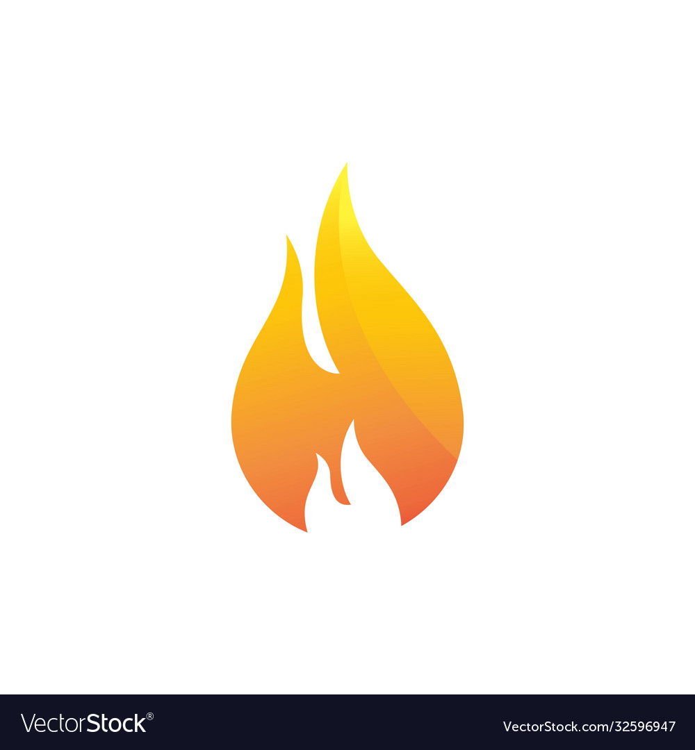 Fire flame logo Royalty Free Vector Image - VectorStock