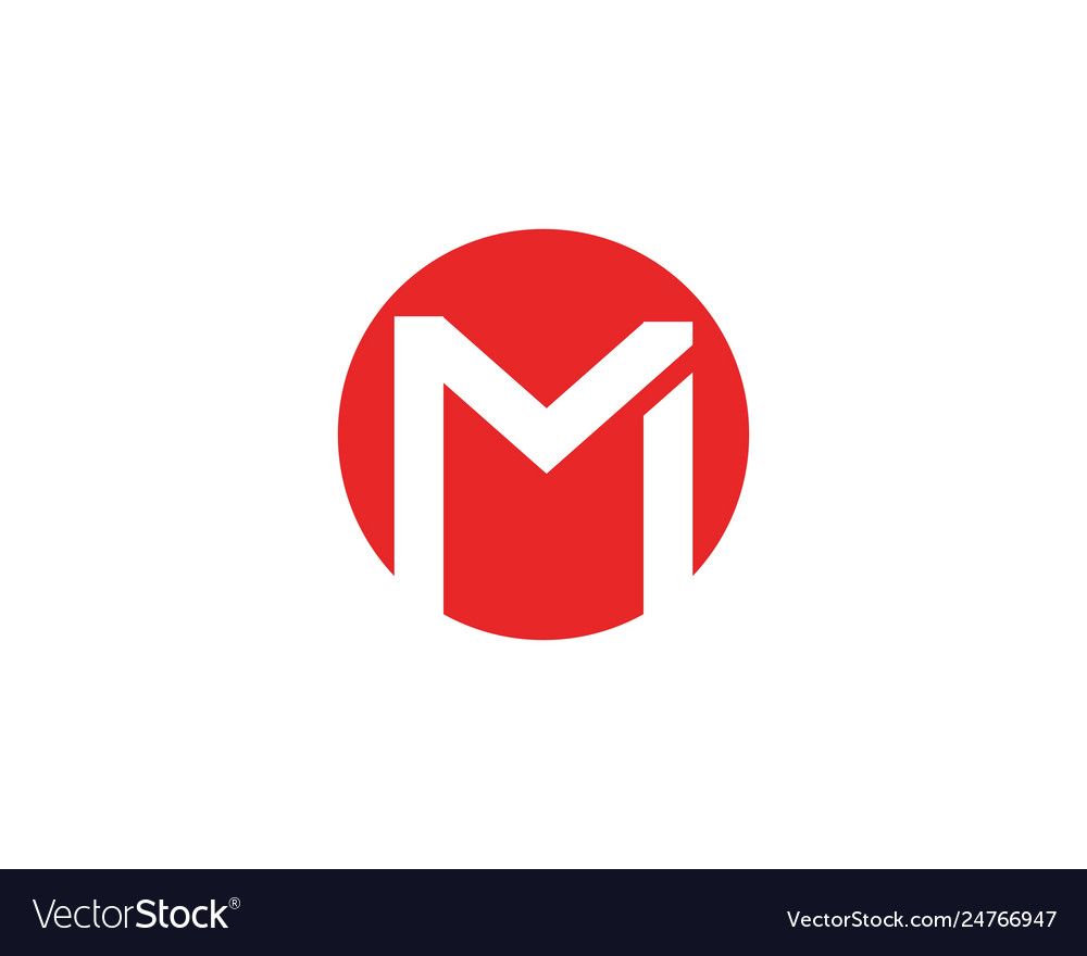 M Letter Logo Vorlage