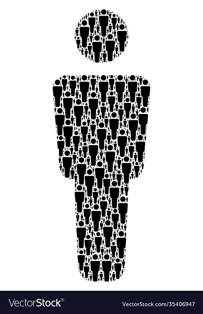 Man alone fractal composition itself icons