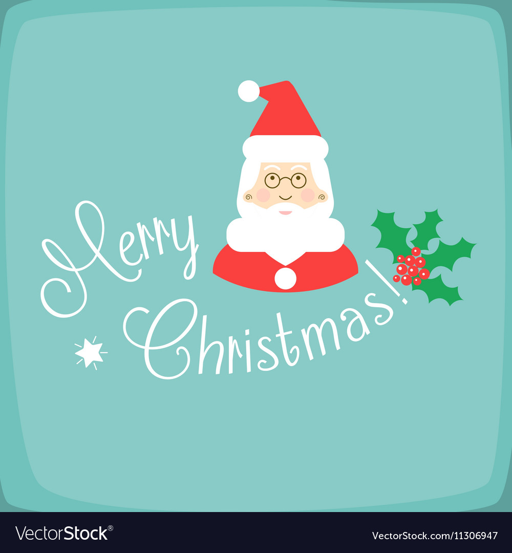 Merry christmas with santa claus