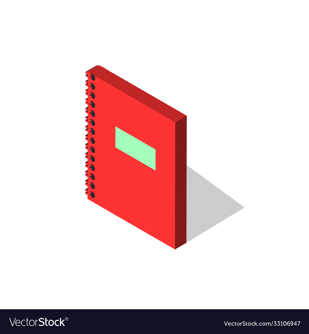 Notebook diary simple icon vector image Notebook diary simple icon