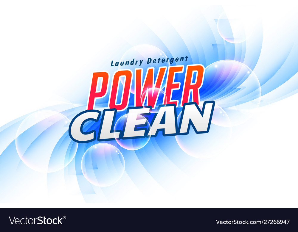 Power clean laundry detergent packaging concept