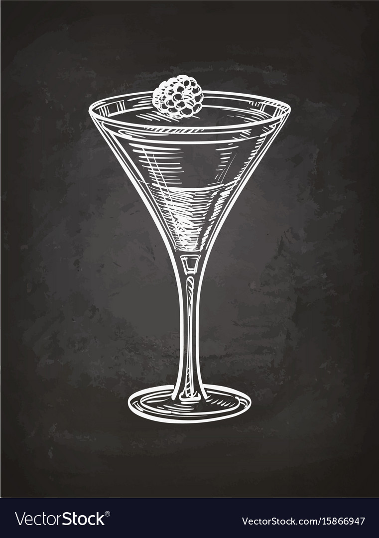 Raspberry jelly chalk sketch Royalty Free Vector Image