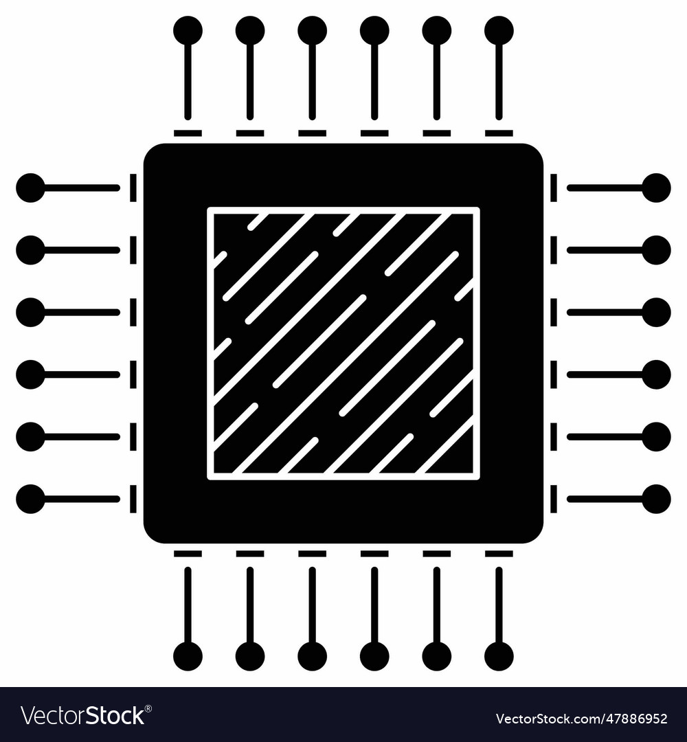 A black and white image of processor chip