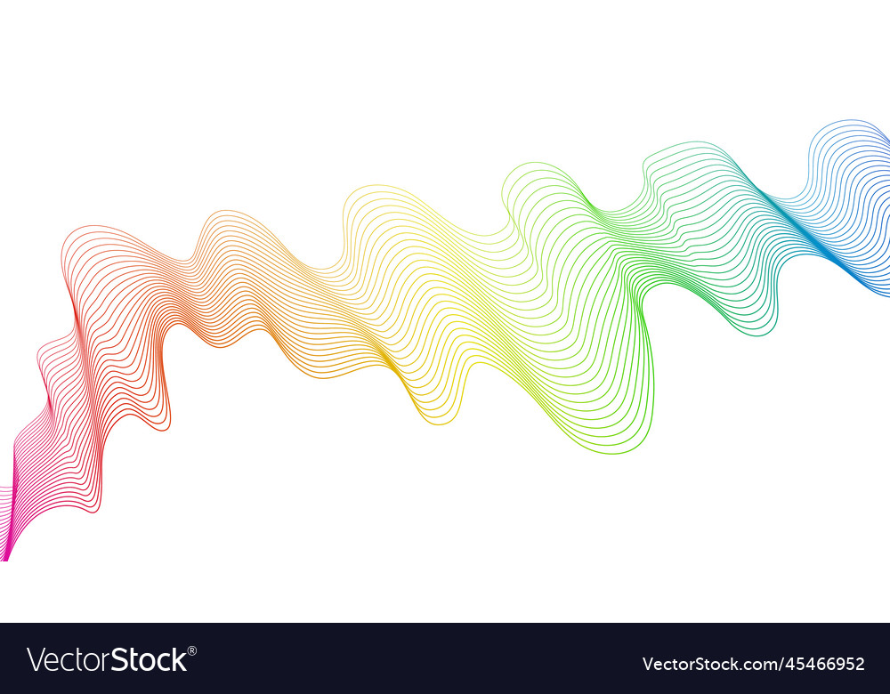 Abstract backdrop with wave gradient lines vector image Abstract backdrop with wave gradient lines