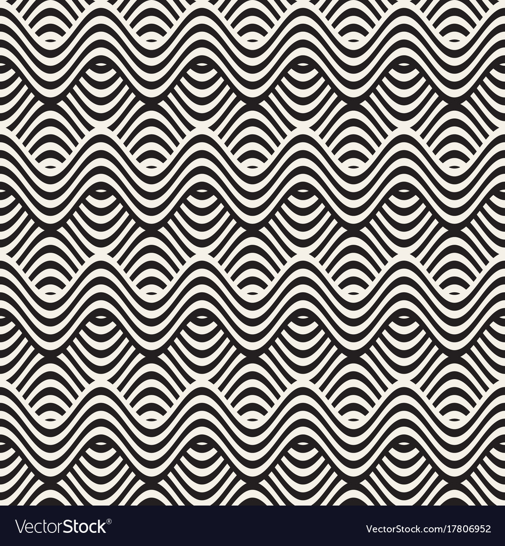 Abstract geometric pattern with wavy lines
