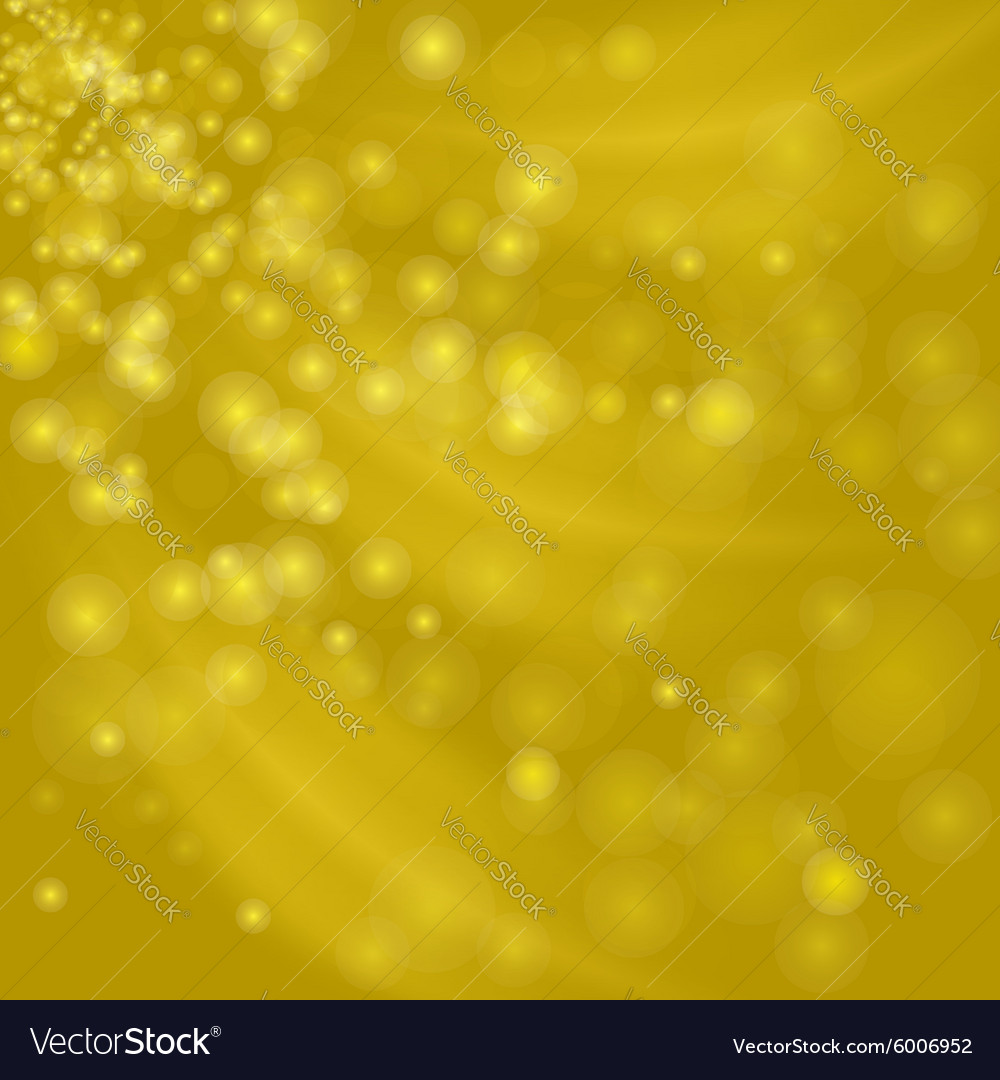 Abstract Yellow Light Bokeh Background
