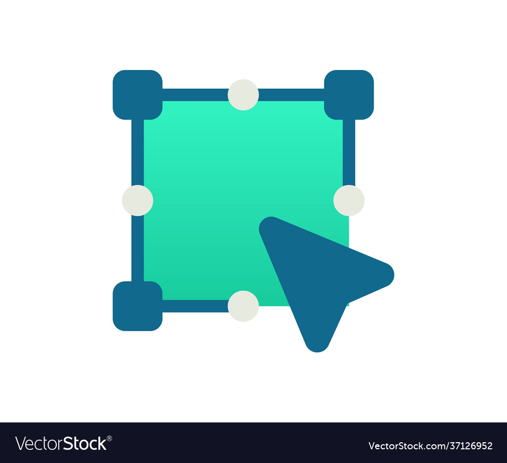 Anchor pointer single isolated icon with gradient vector image Anchor pointer single isolated icon with gradient