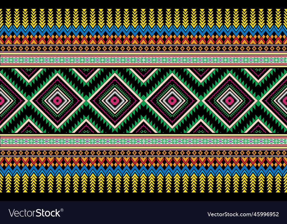 Aztec motifs seamless pattern design
