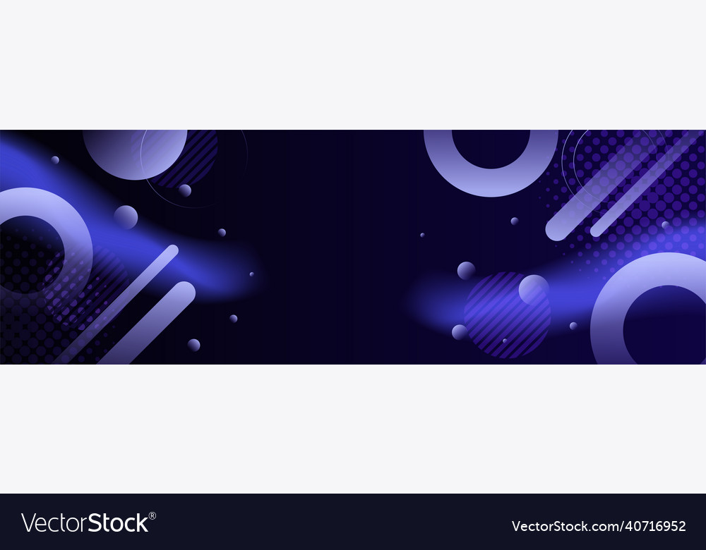 Black purple geometric banner background abstract Vector Image