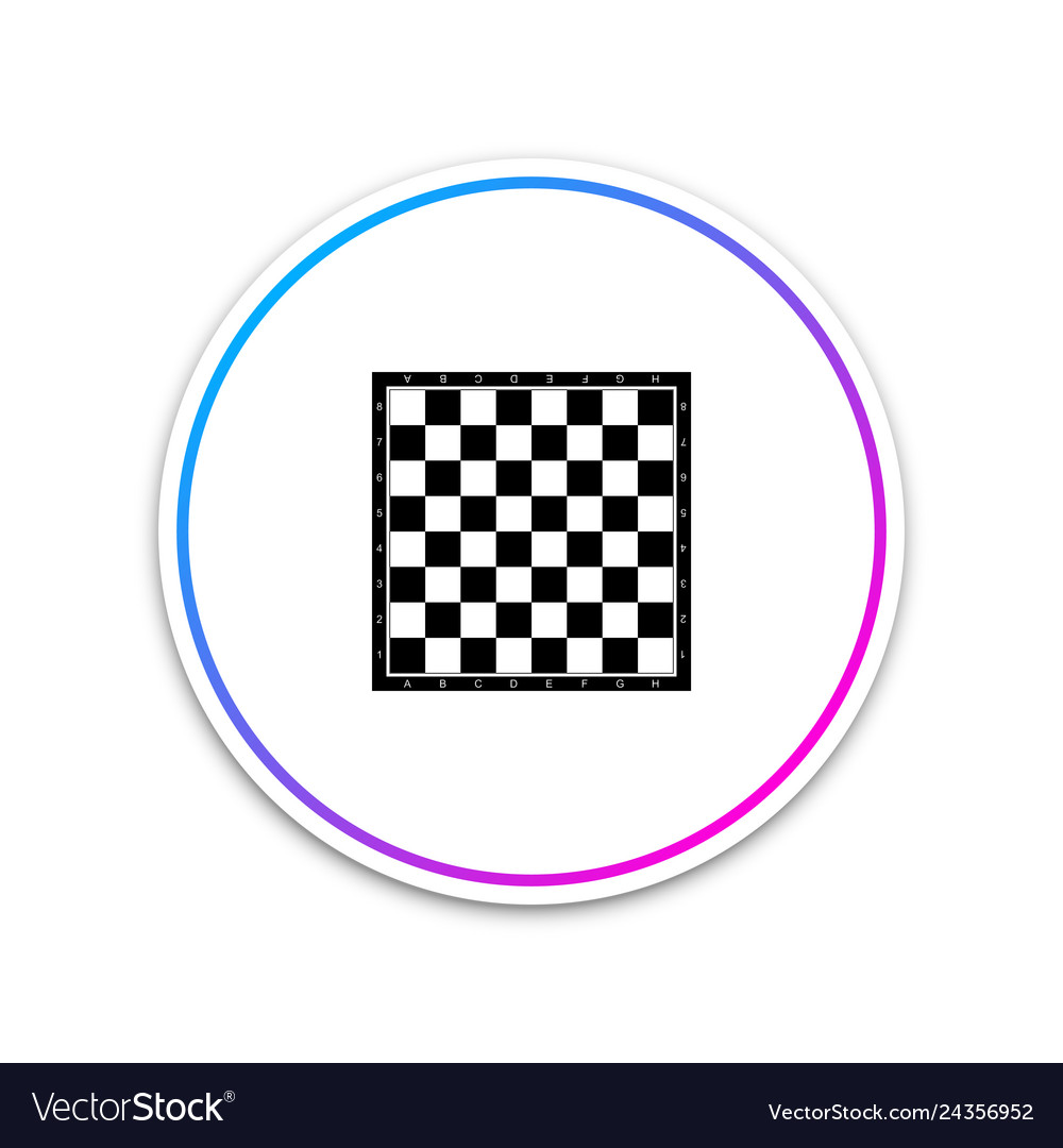 Chess board icon isolated on white background Vector Image Chess board icon isolated on white background