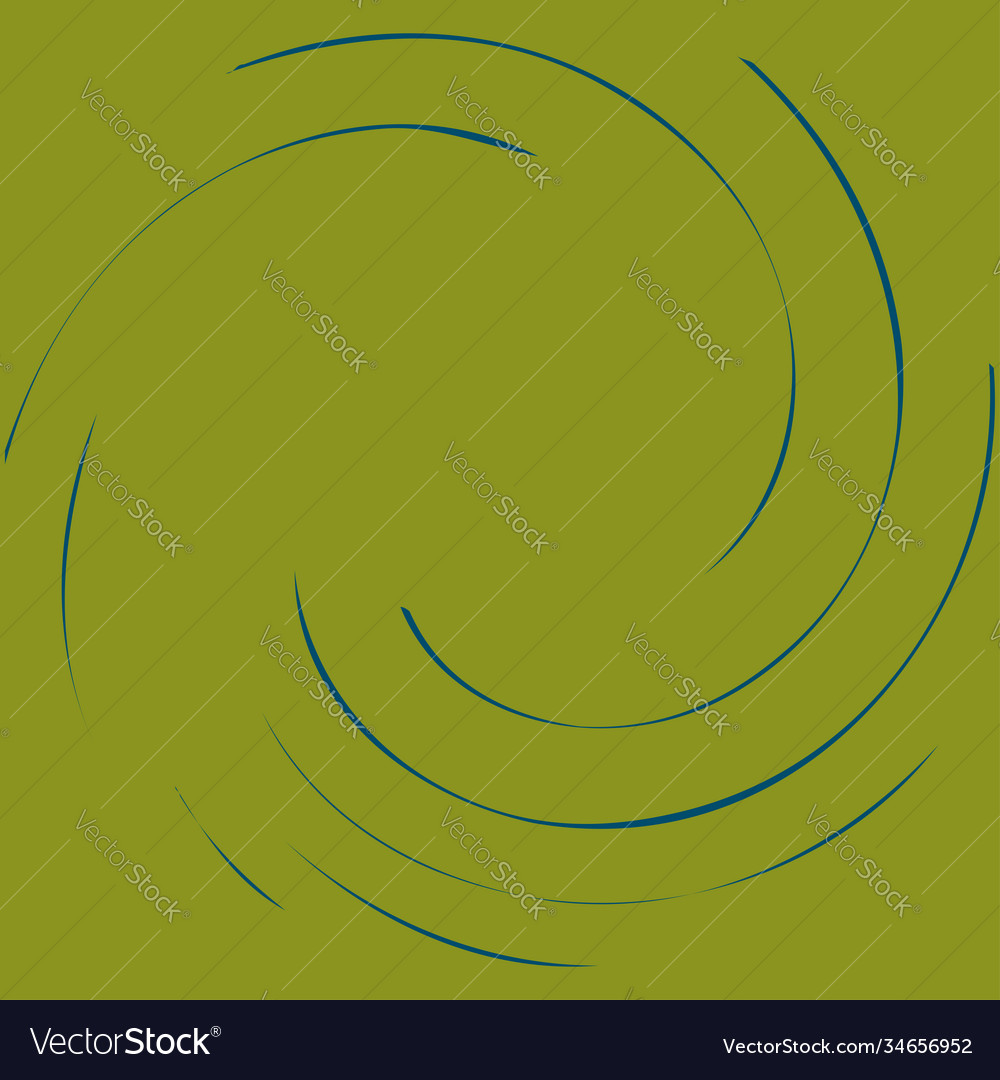 Circular spiral swirl twirl design element