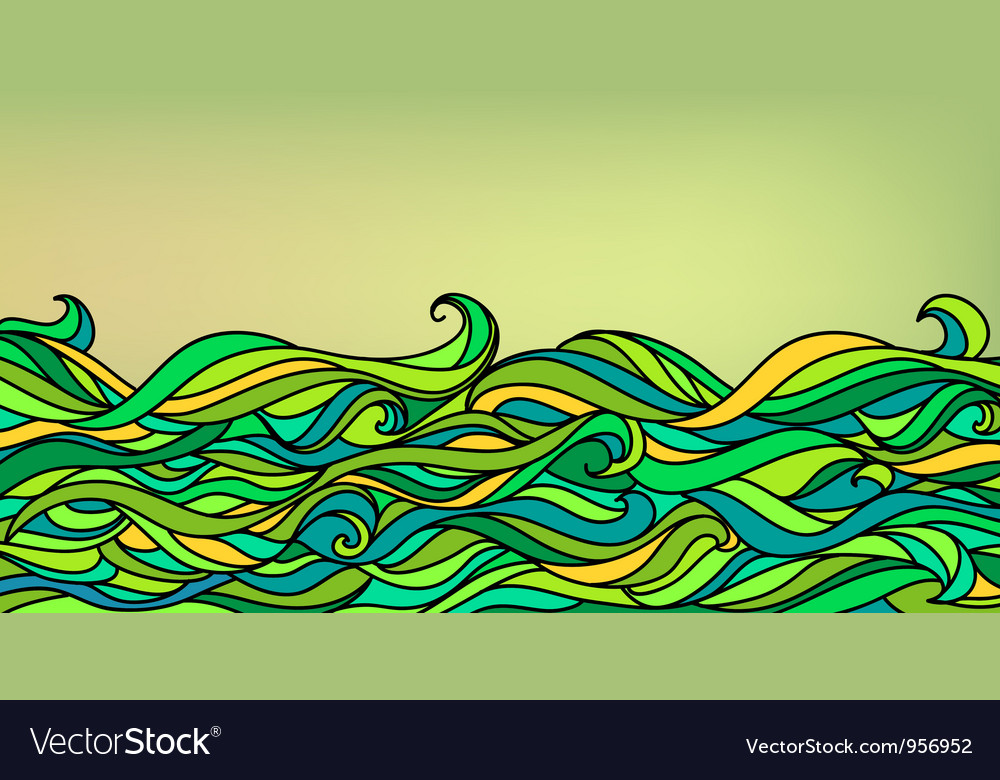 Colorful Abstract Wave Pattern