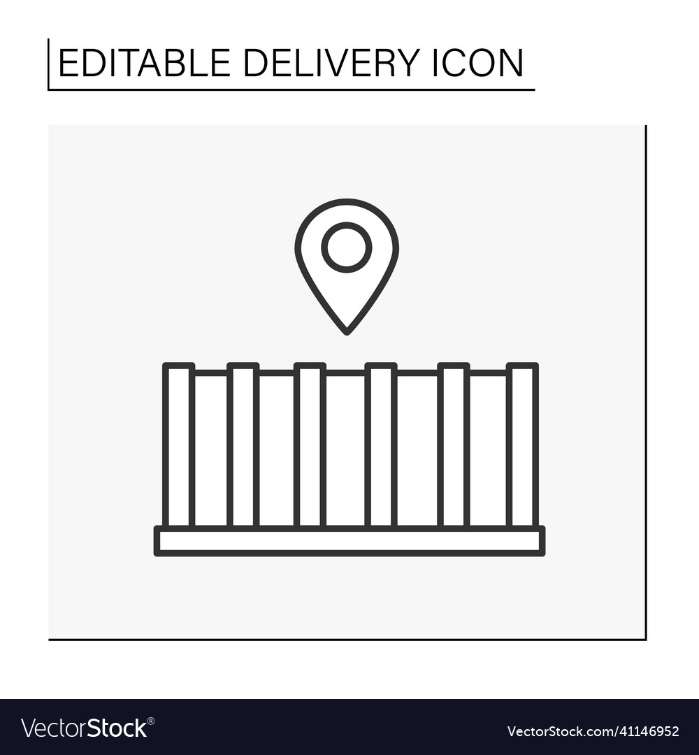 Container line icon