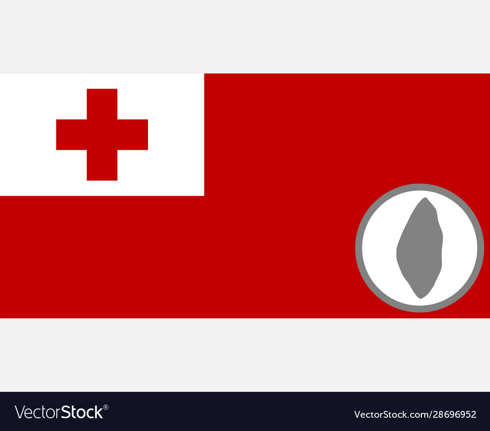 Flag and map tonga