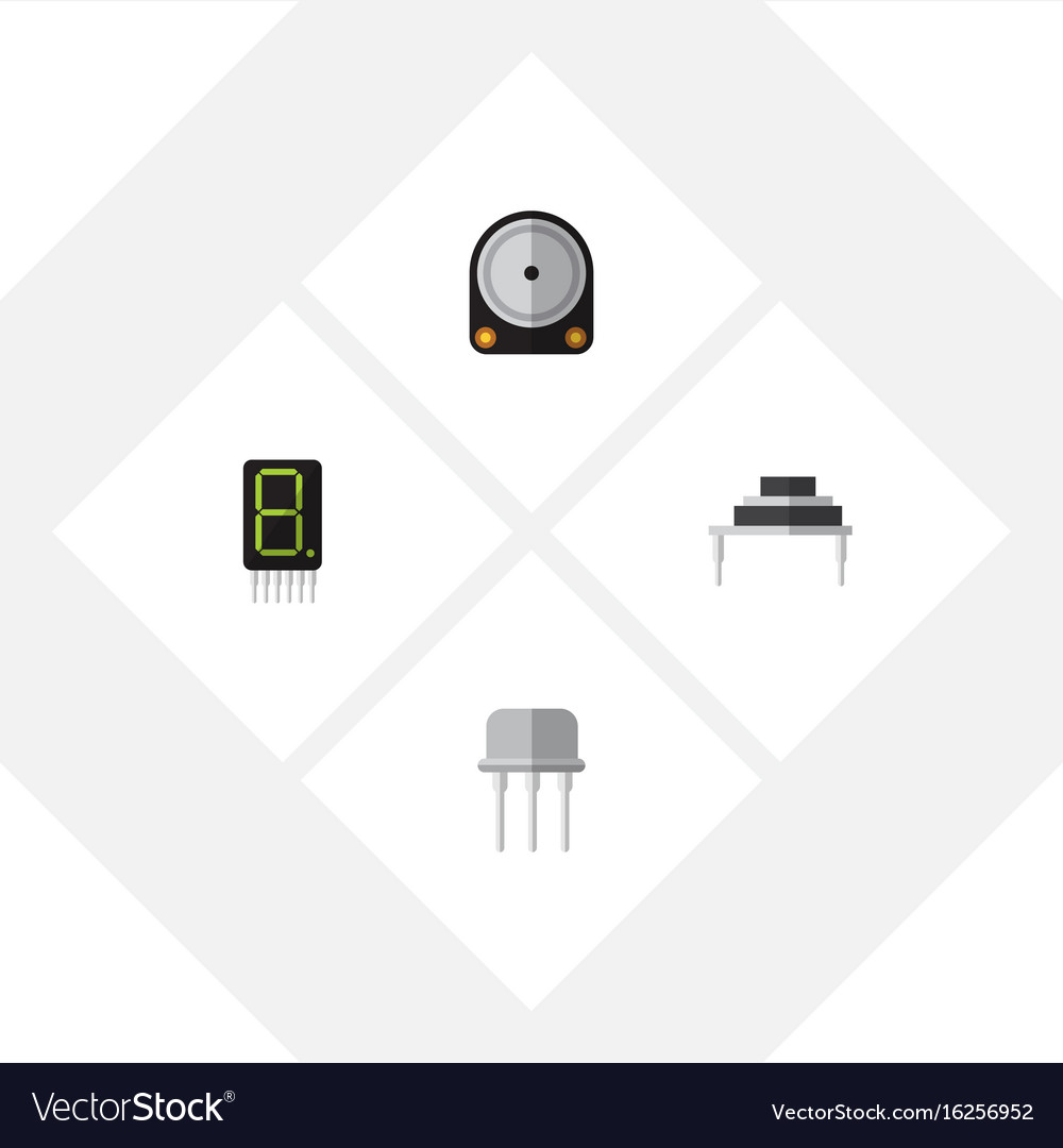 Flat icon device set of hdd display destination